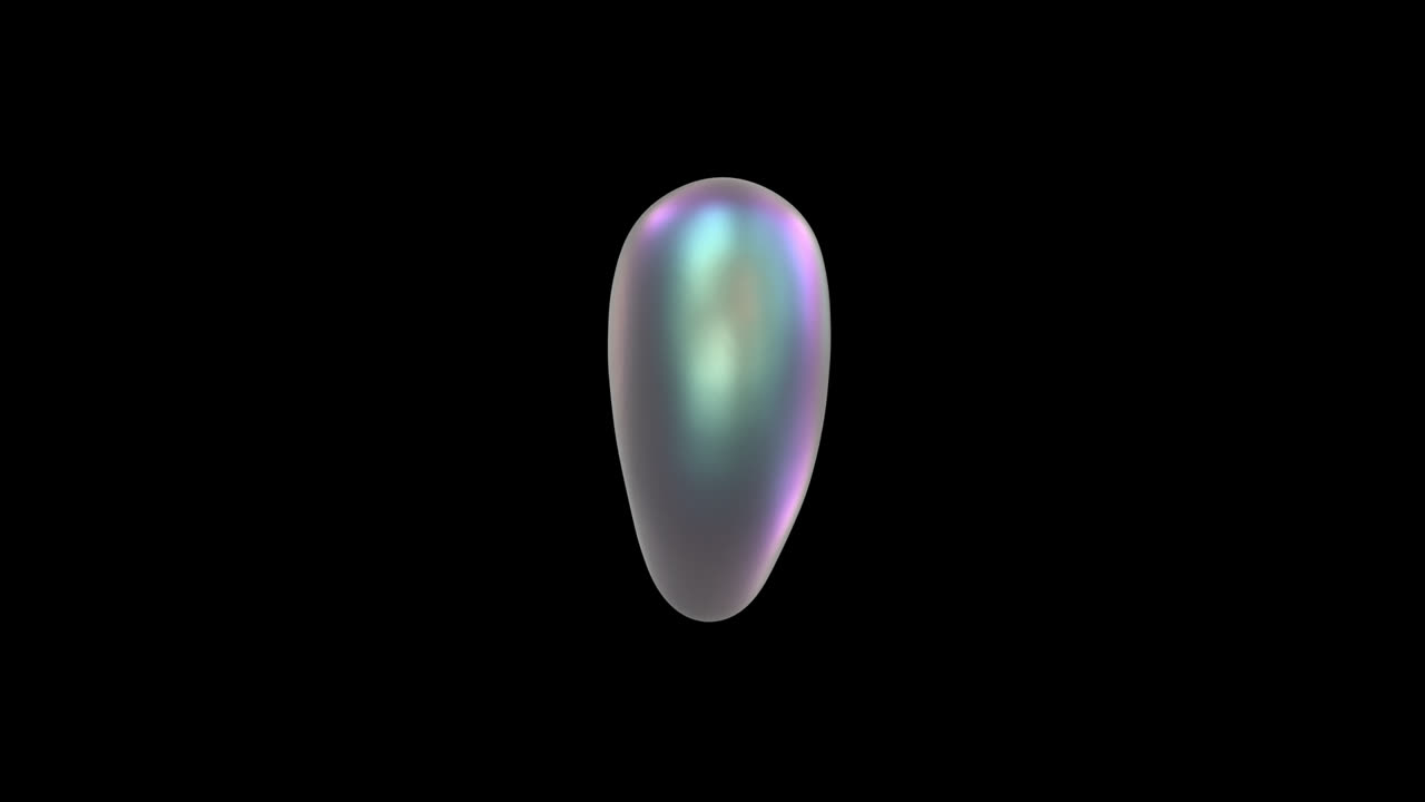 Cuore Pulsante Iridescente su Sfondo Nero
