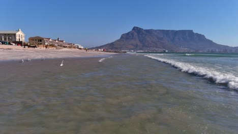vista aérea de la playa de la laguna en ciudad del cabo sudáfrica