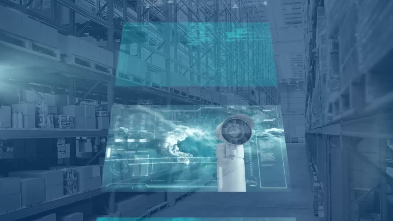 창고에서 데이터 처리의 애니메이션