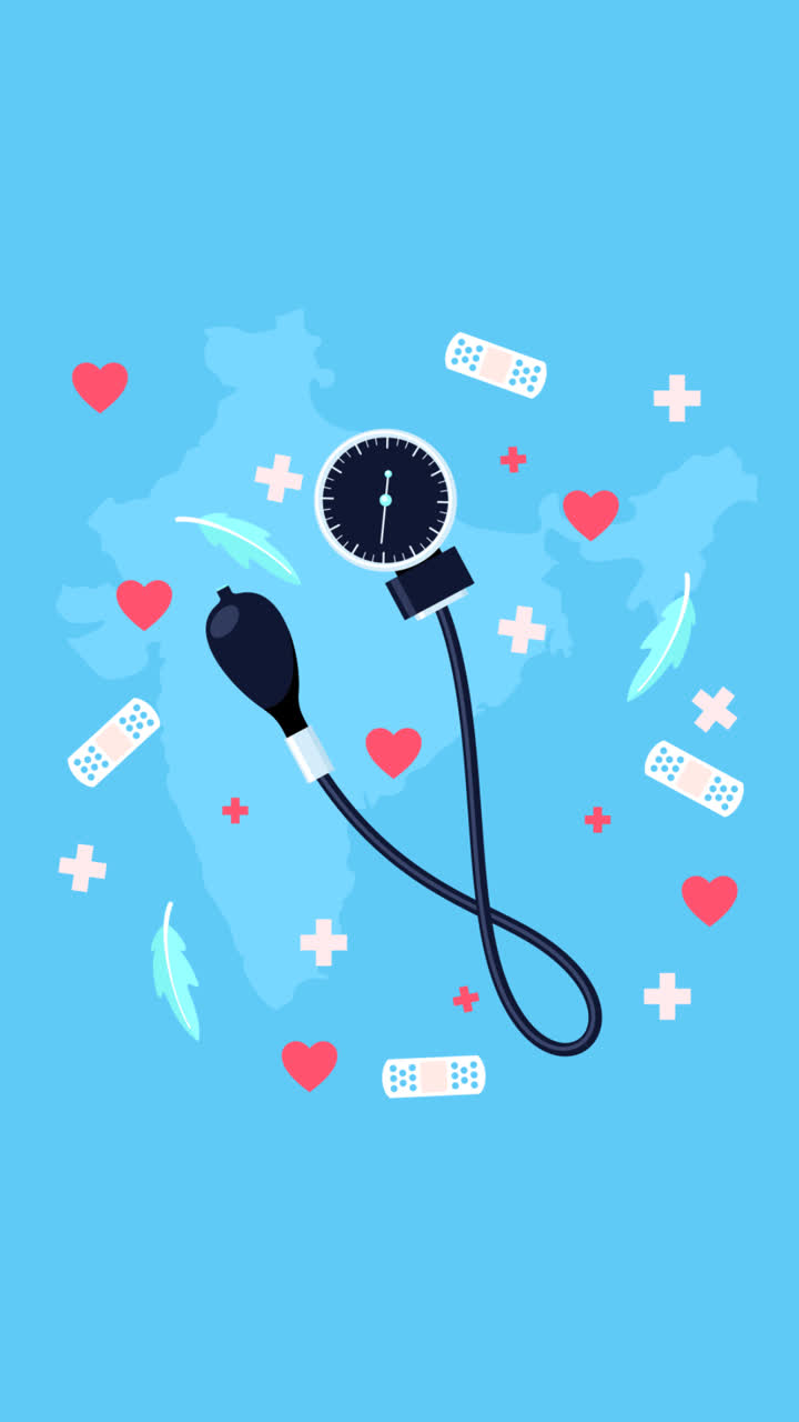 Motion Graphic of Flat national doctor's day cards collection