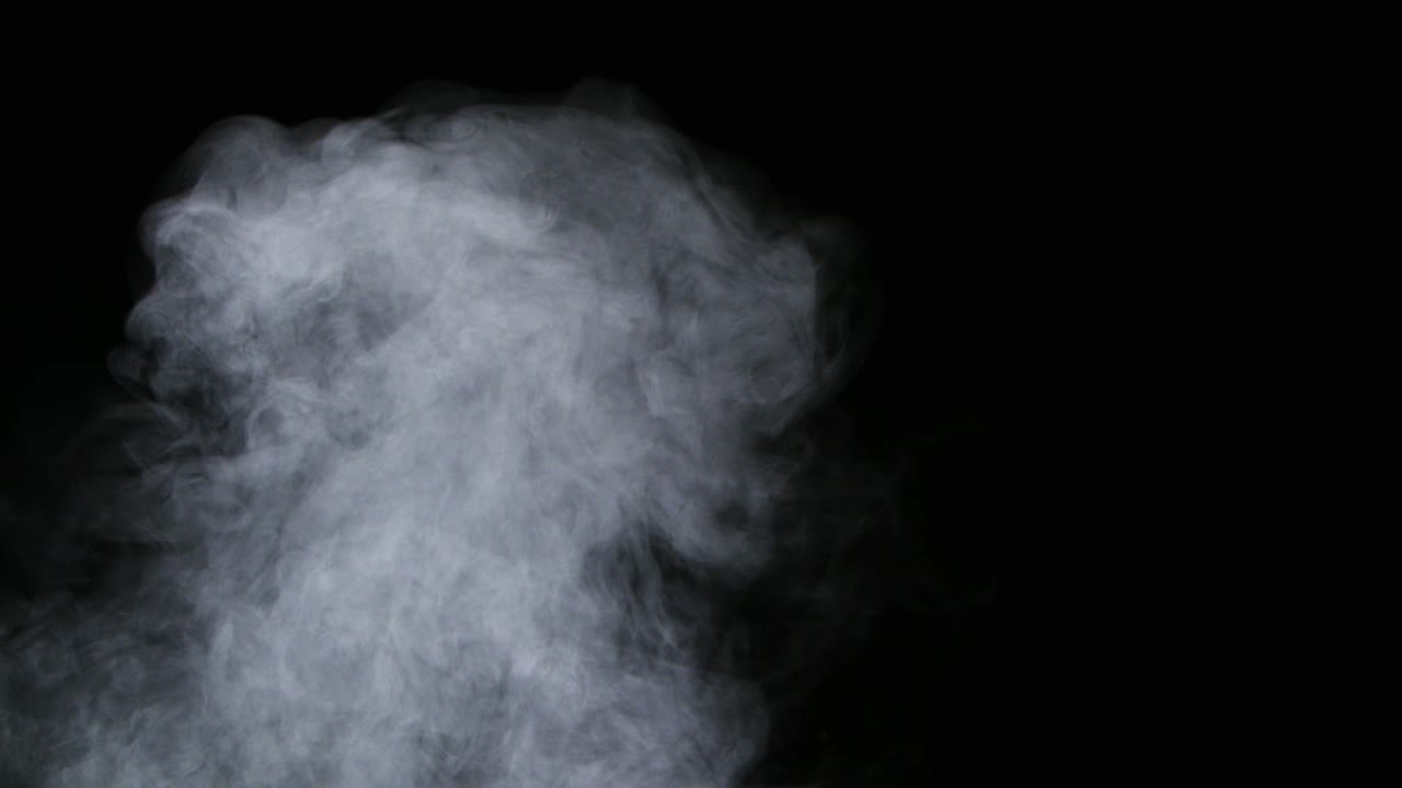 현실적인 건조 얼음 연기 구름 안개 오버레이