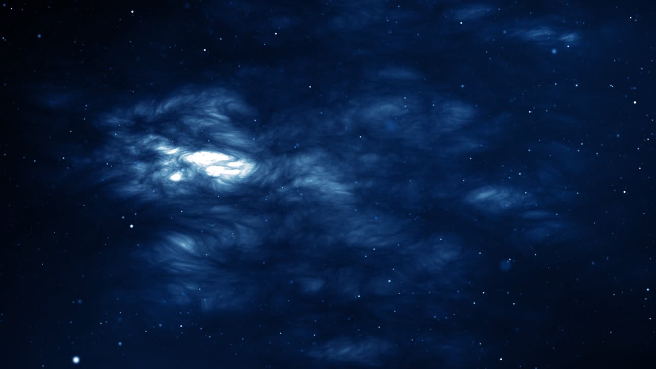 Particles Blue dust abstract light bokeh motion titles cinematic background loop