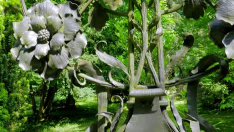 overgrown graveyard in the forest