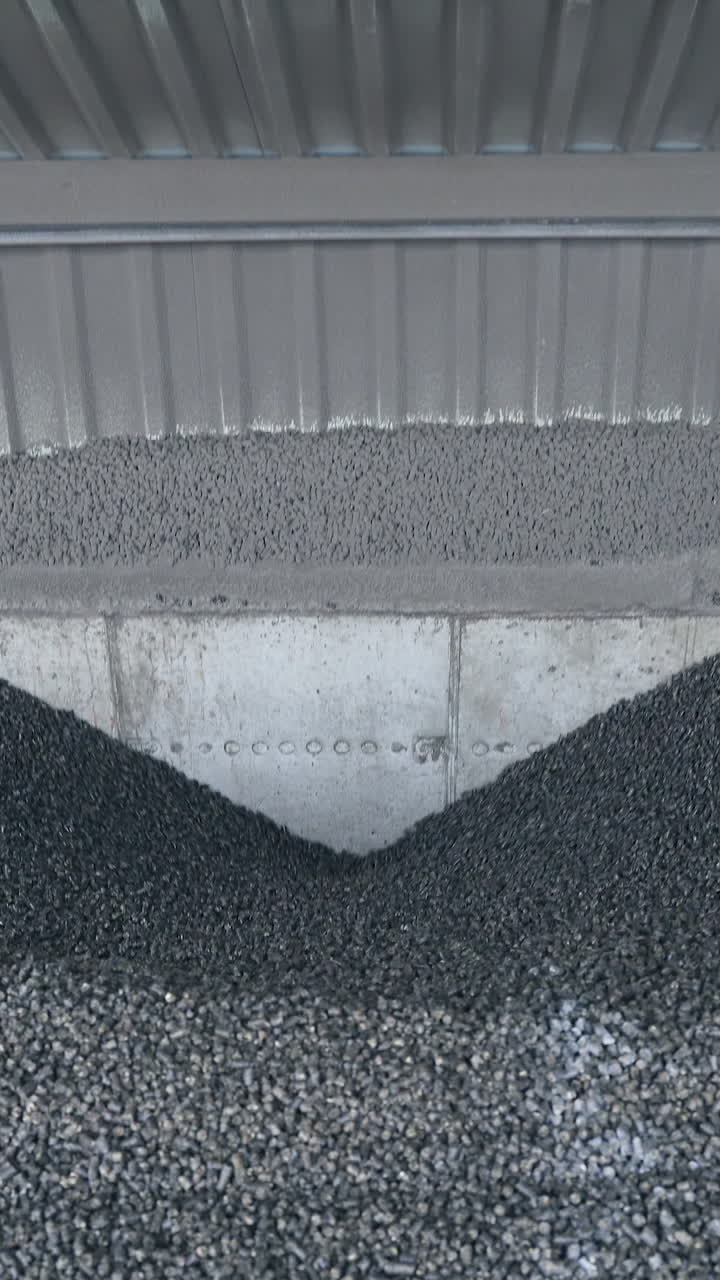 Big factory storage of chemical fuel. Modern tank of dark agricultural technology