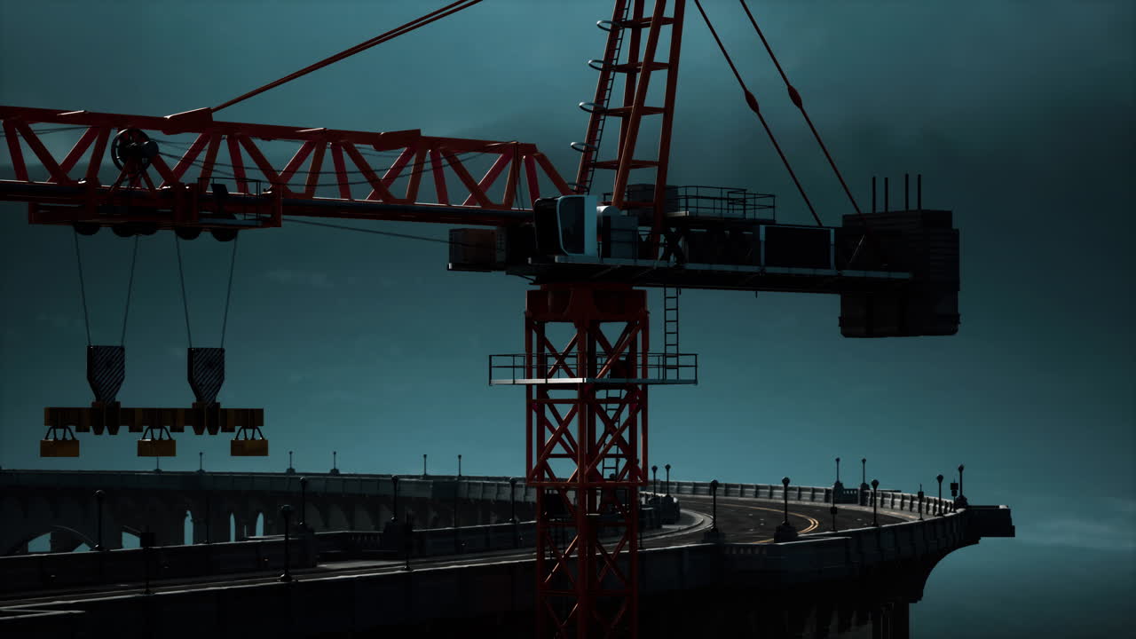 puente de carretera en construcción