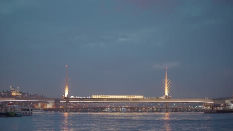 istanbul bridge at night