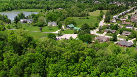 Drone-view-in-Boone-County,-Kentucky