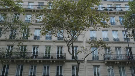 front view of a typical parisian building