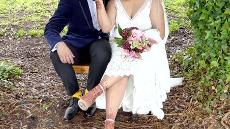 shot-of-bride---groom-with-wedding-flower