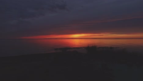 istmo de curlandia y laguna durante la última puesta de sol-2