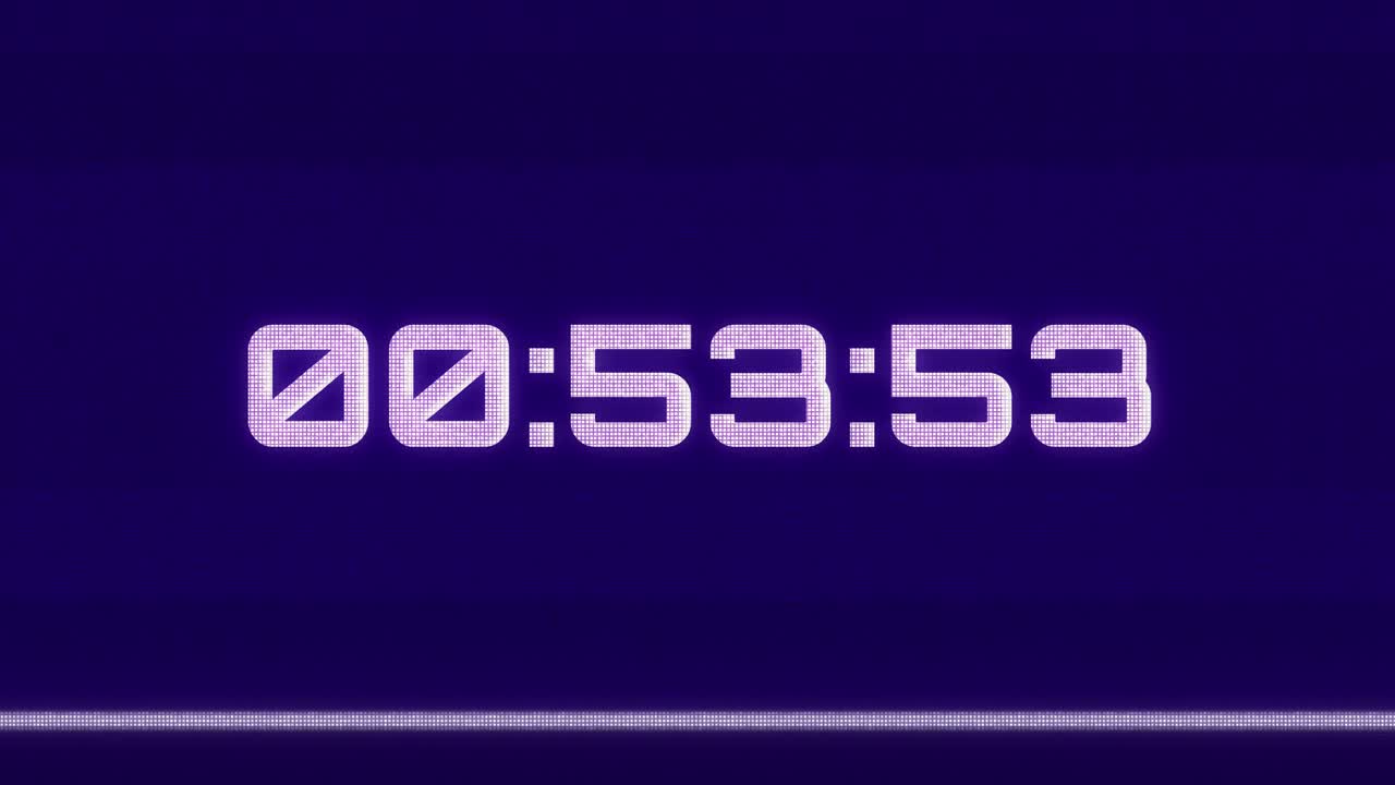 Glitch Art Timecode Display