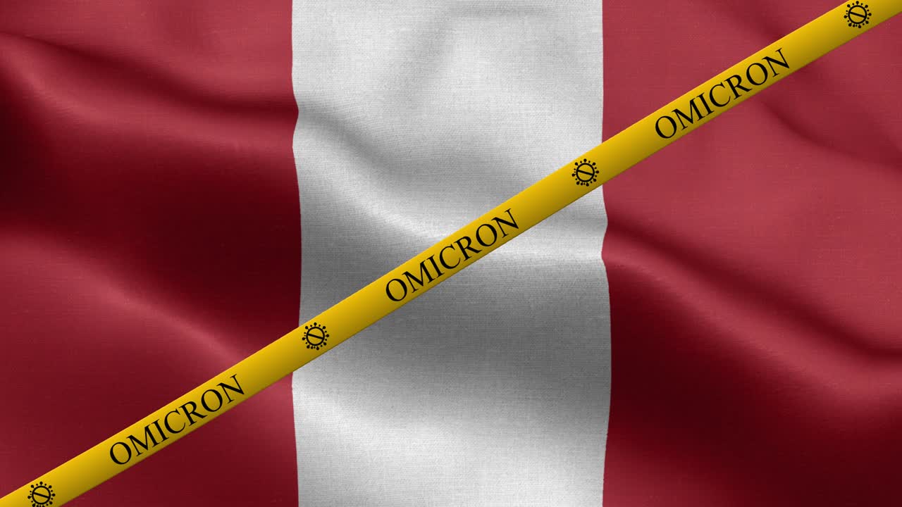 페루 발에 오미크론 변종과 금지 줄무 - 페루의 발