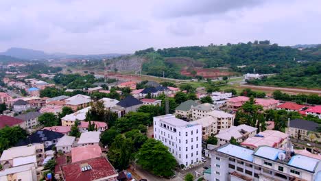 Ariel-Shot-of-Abuja,-federal-capital-territory-of-Nigeria