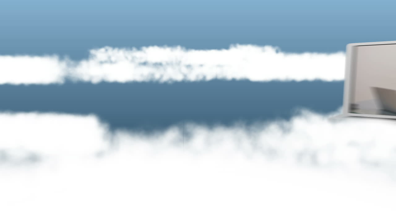 회색 노트북에 있는 사업가들의 비디오