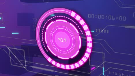 Animation-of-scope-and-data-processing-with-circuit-board