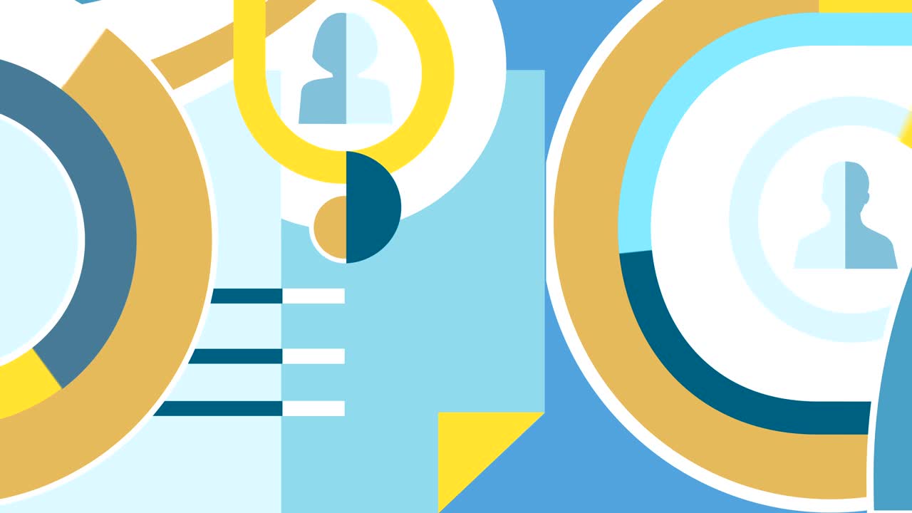 oficina de fondo animado y trabajo.