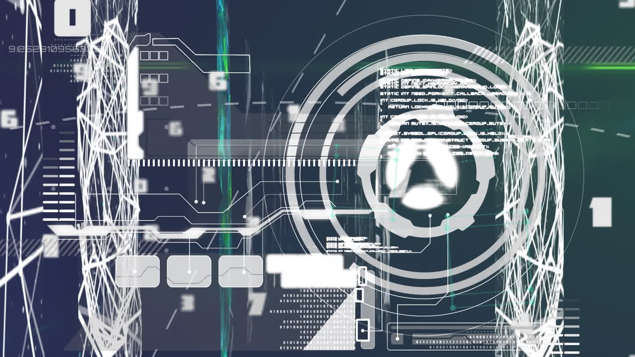 다양한 데이터에 대한 처리 원의 애니메이션 해군 블랙 스페이스