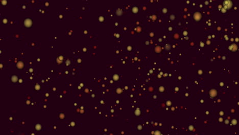 animación de puntos amarillos que se mueven sobre un fondo negro