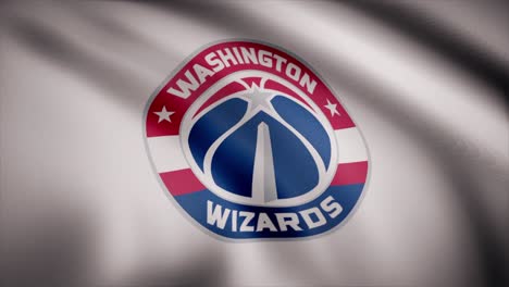 washington wizards team logo on a flag