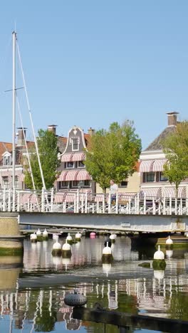 canal bridge in a dutch town