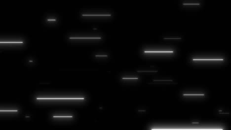 4k glowing horizontal lines streaming across the screen animation seamless loop - black & white