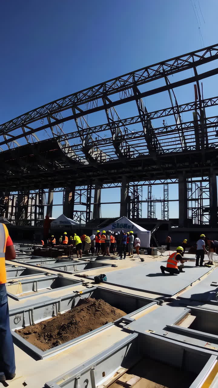 Large-Scale Building Construction Site