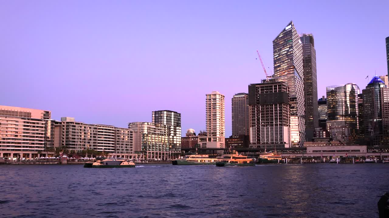 Sydney City Skyline at Sunset