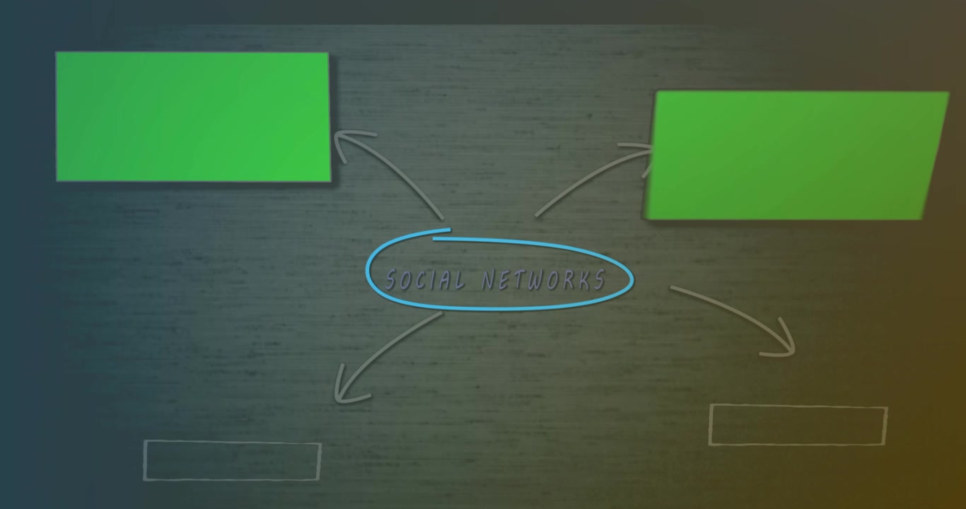 Digital animation of wow text over neon message icon against brick wall