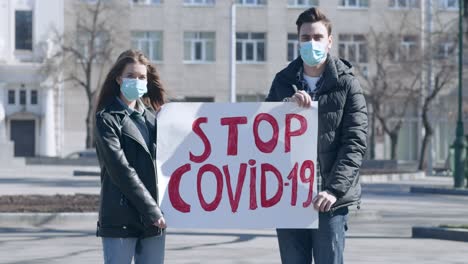 young people protest against covid-19