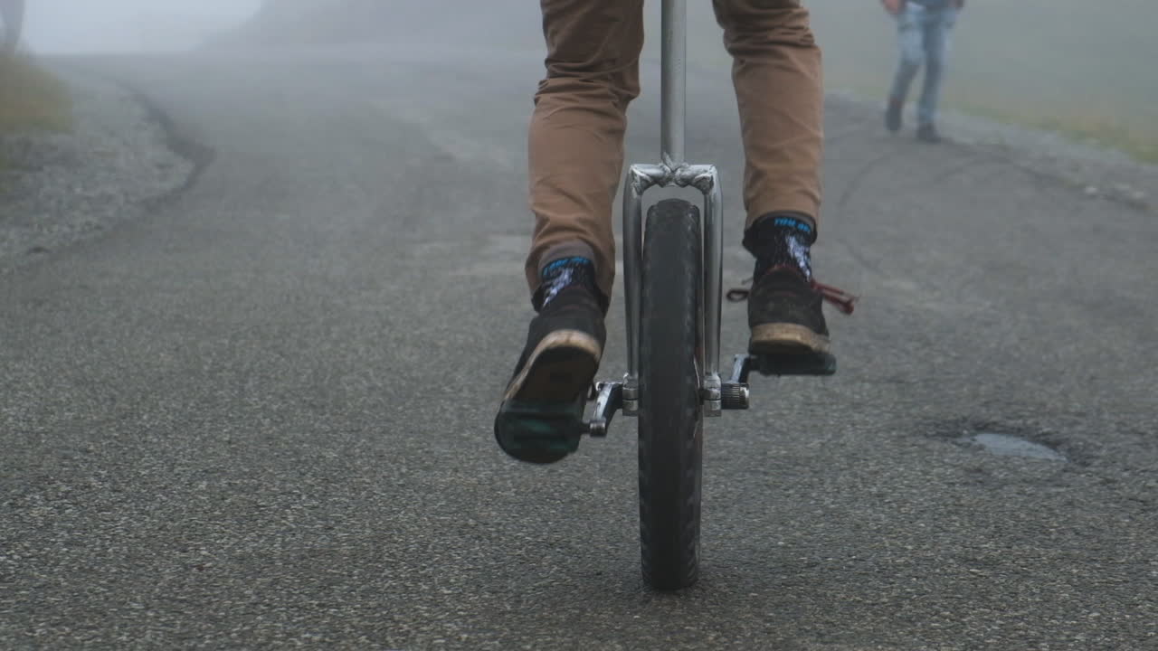 Air is thick, the path unclear, but he pushes ahead without any fear