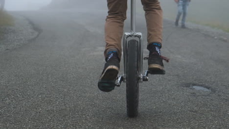 air is thick, the path unclear, but he pushes ahead without any fear