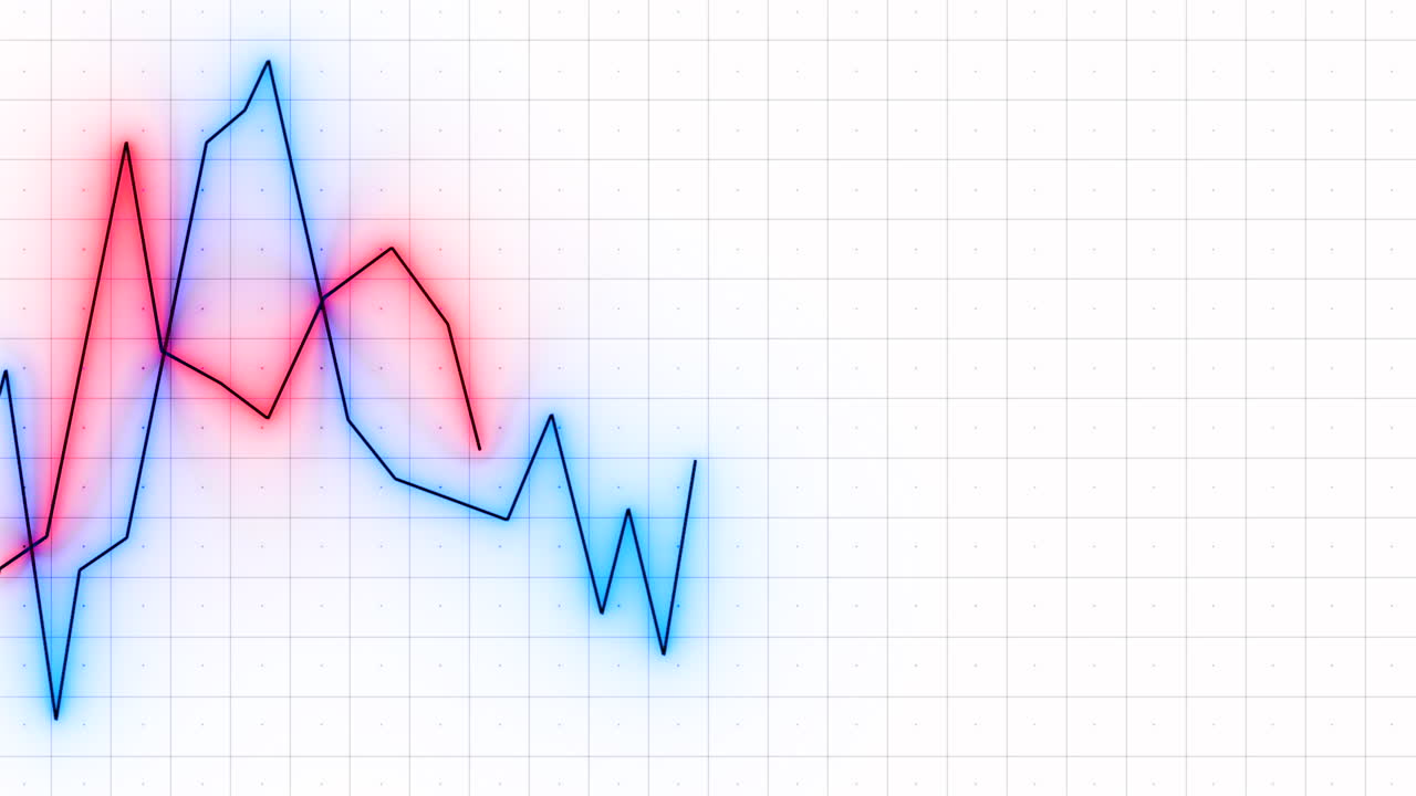 Grafico a linee al neon