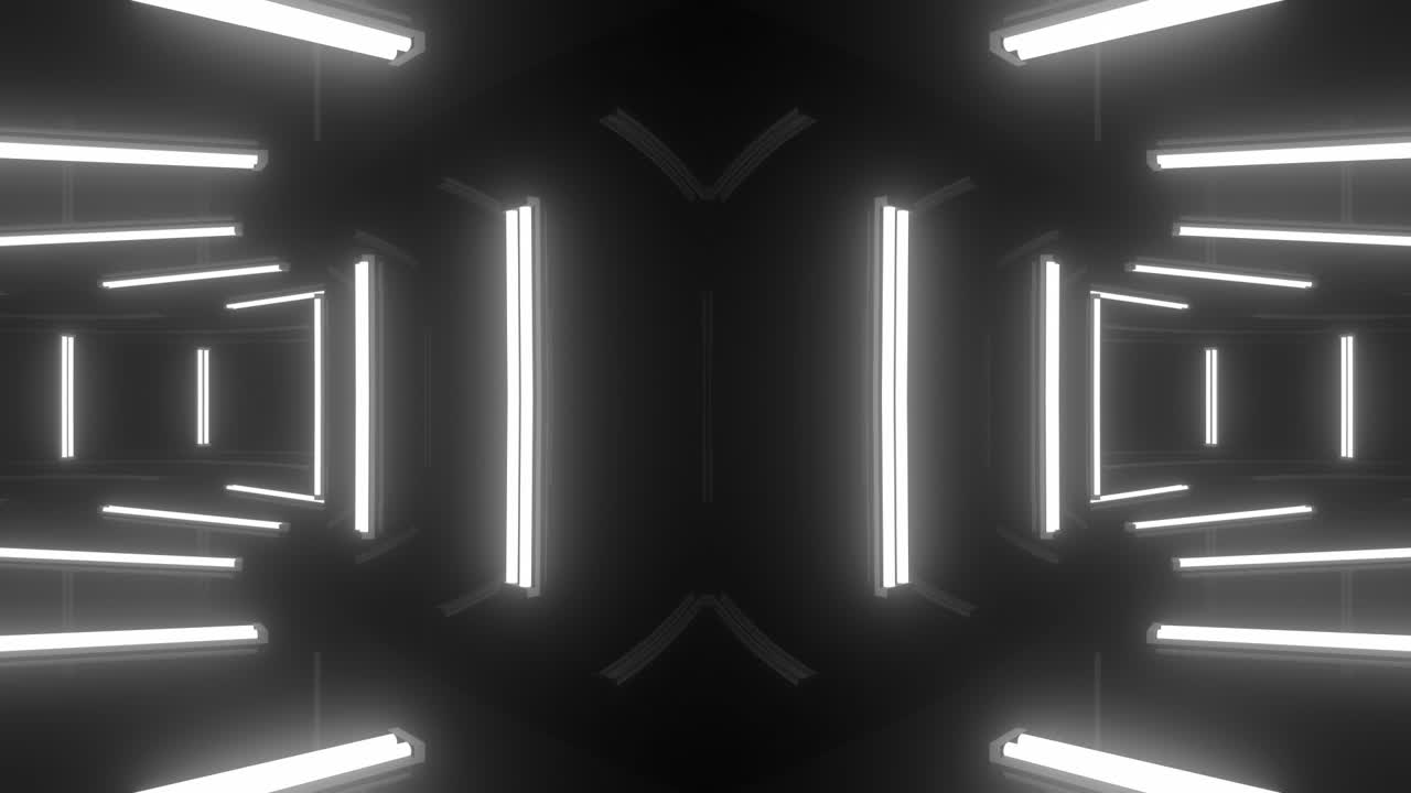 túnel de neón abstracto