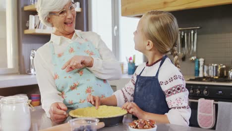 Grandmother-and-granddaughter-having-a-conversation-4k