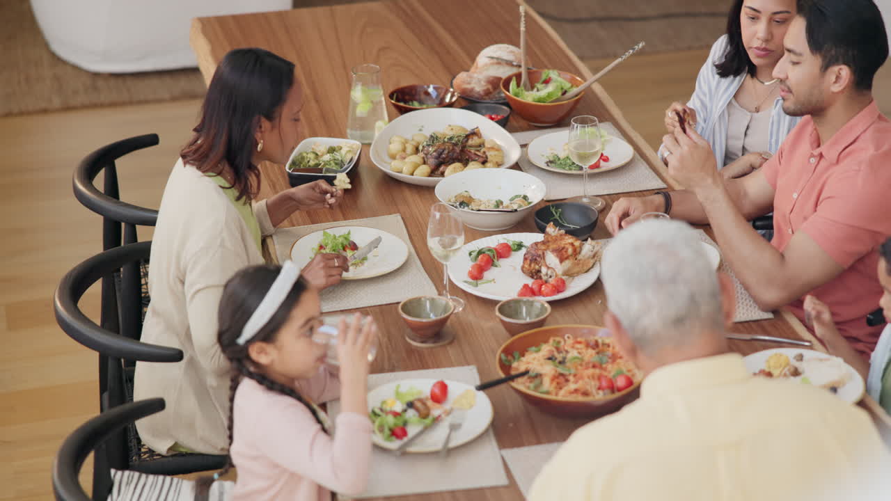 위쪽 전망, 가족 및 저녁 식사
