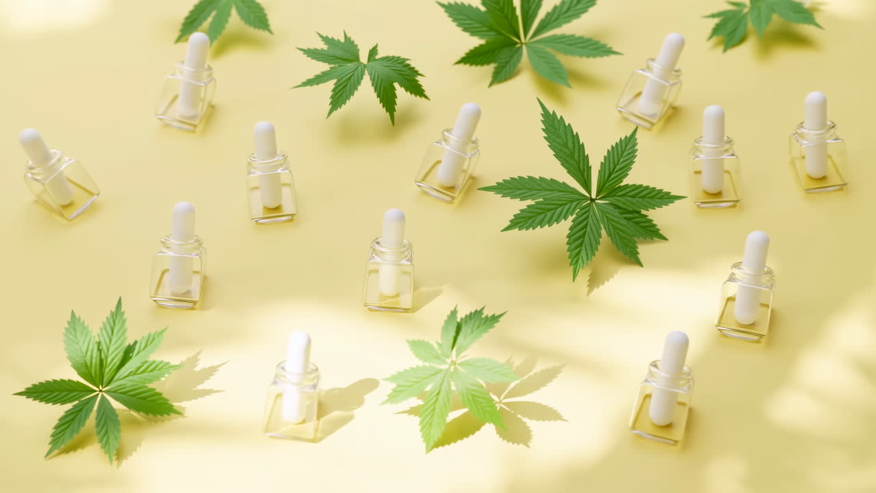CBD Yağı ve Kenevir Yaprakları
