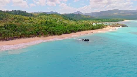 Breman-Beach,-Las-Galeras-In-Der-Dominikanischen-Republik