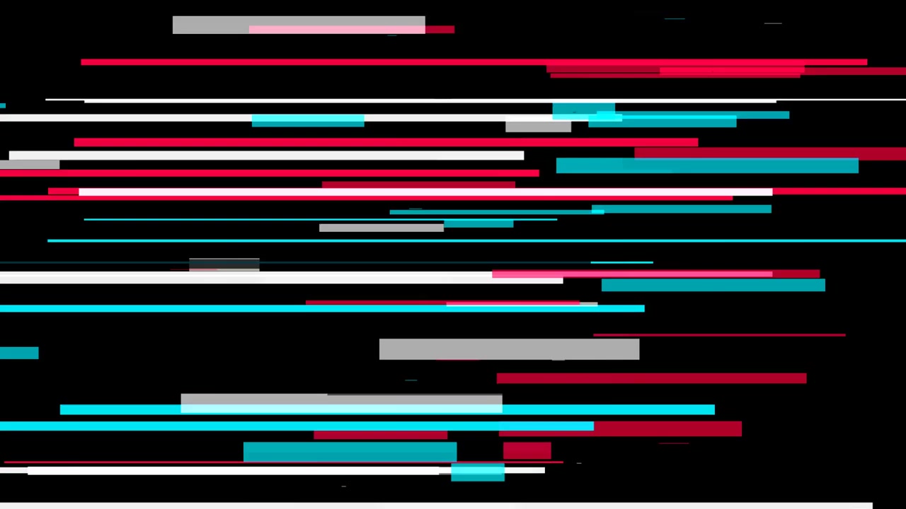 Efecto Glitch Digital con Líneas Horizontales en Movimiento