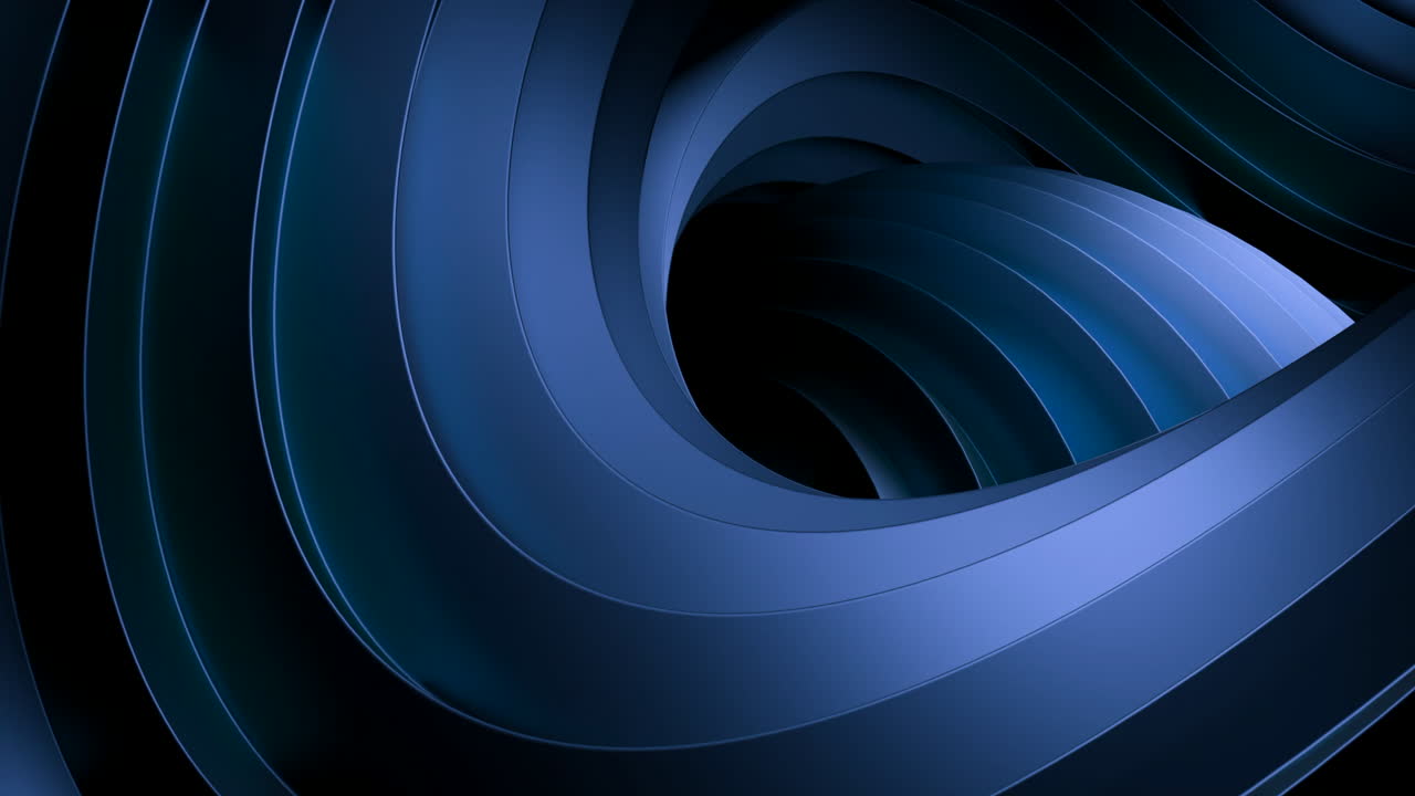 Abstract Blue Geometric Spiral Background