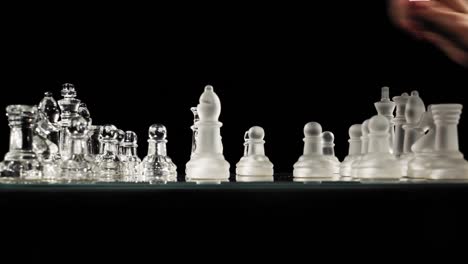 chess game at the isolated space