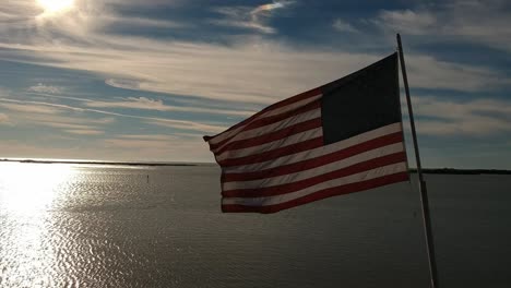 the flag is flying for you to slow down and enjoy or just represent beach side