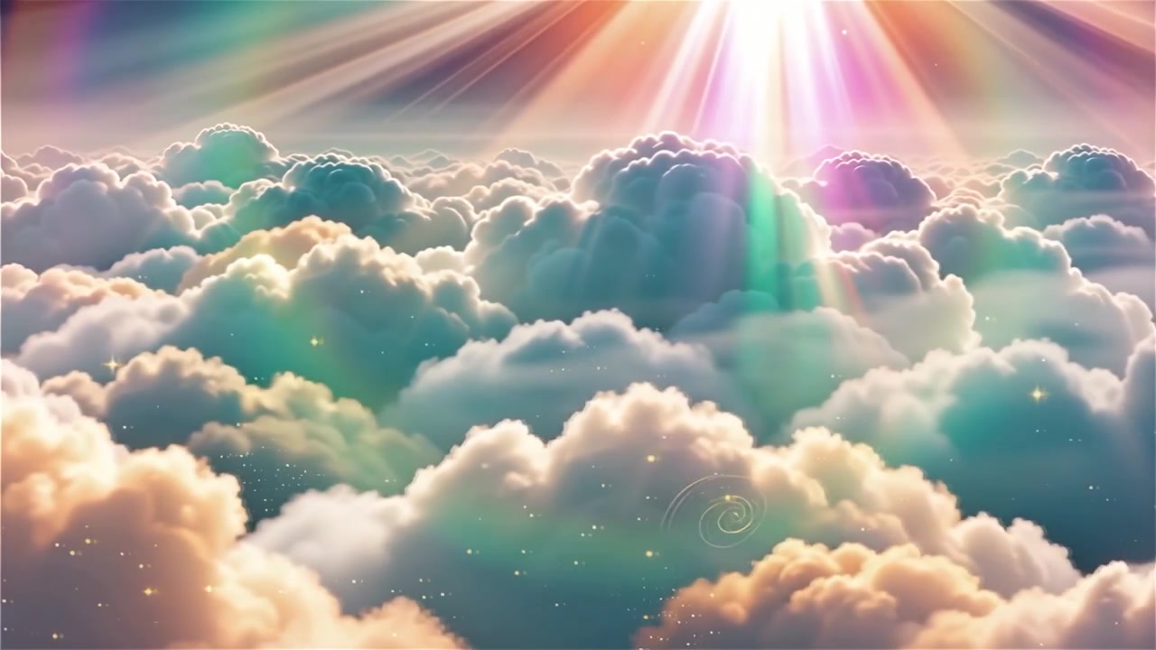 Christian Heavenly Light Worship Background