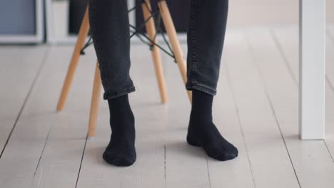 person sitting in an office chair
