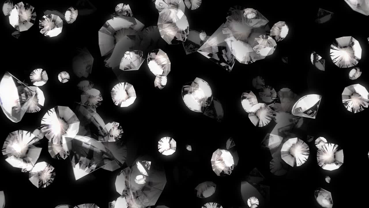 다이아몬드와 빛의 반이는 추상적인 배경