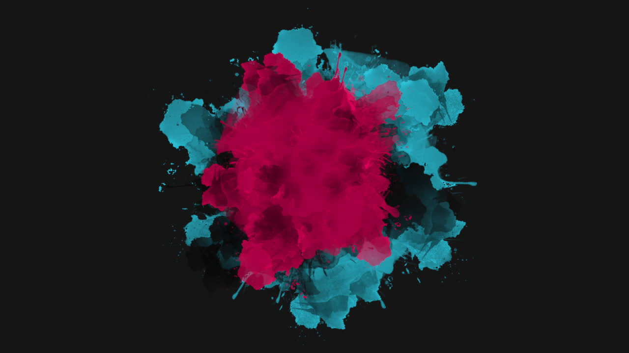 animación resumen colorido salpicaduras movimiento disco fondo 1