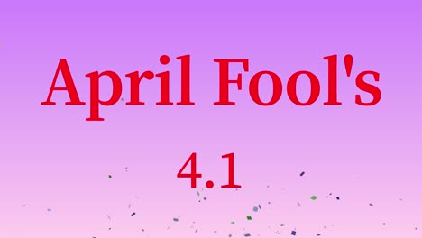 april fool's english message text animation motion graphics