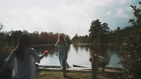 family fun by the lake