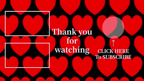 heart simple moves end card ending screen motion graphics