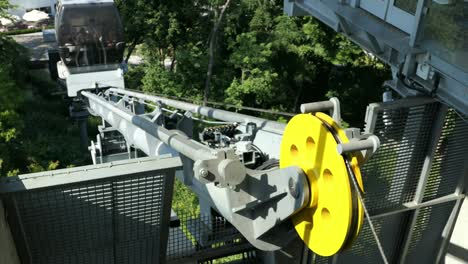 cable car lifting wheel mechanism