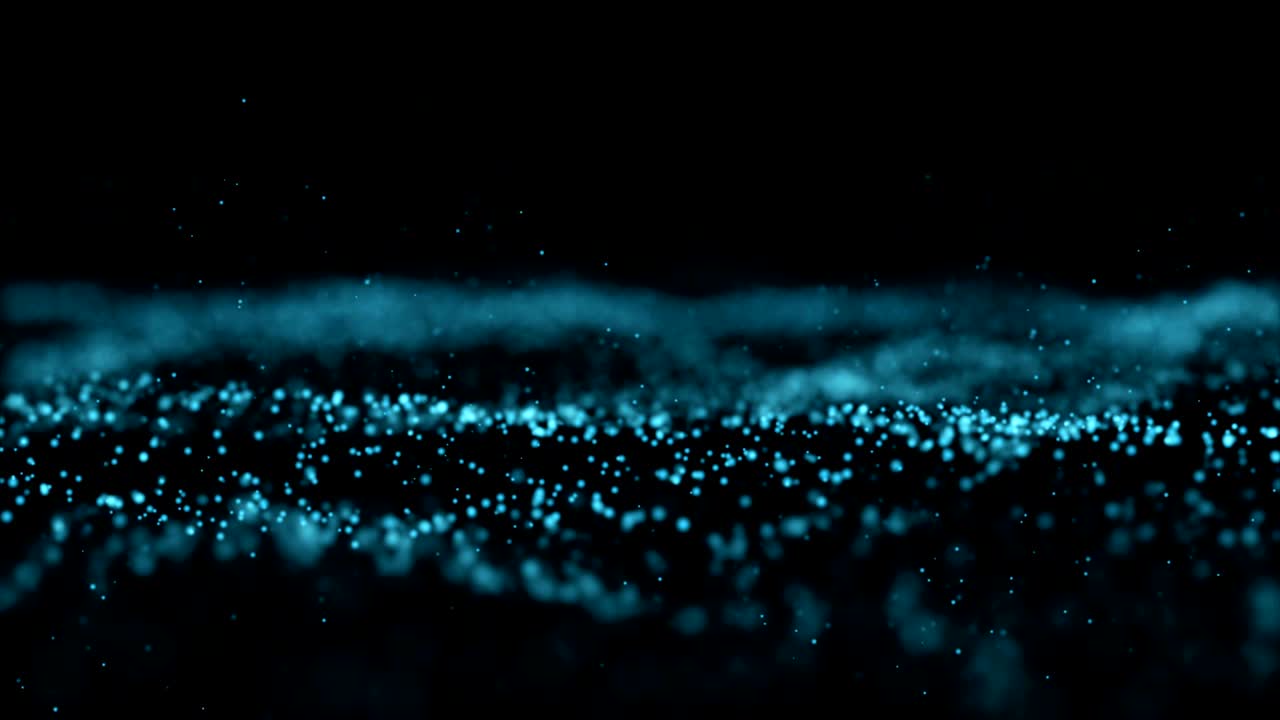 Digital blue wave particle background. Abstract background.